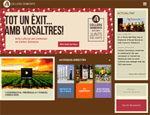 Tablet Screenshot of cellersdomenys.com